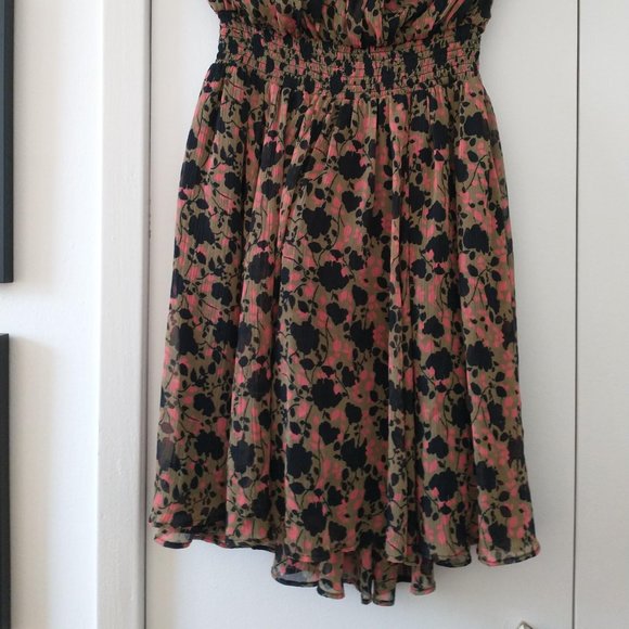 Urban Outfitters Kimchi Blue Floral Print Strapless Mini Dress - Picture 3 of 14